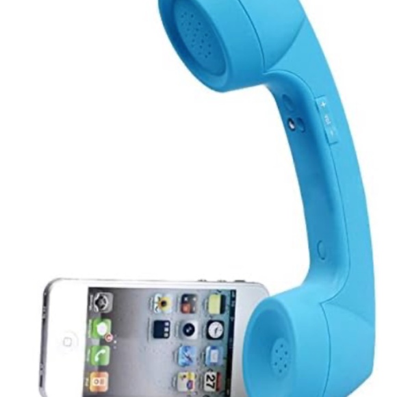 Native Union. Pop Phone. The Retro Handset. iPhone & iPad. Blue - Picture 1 of 7